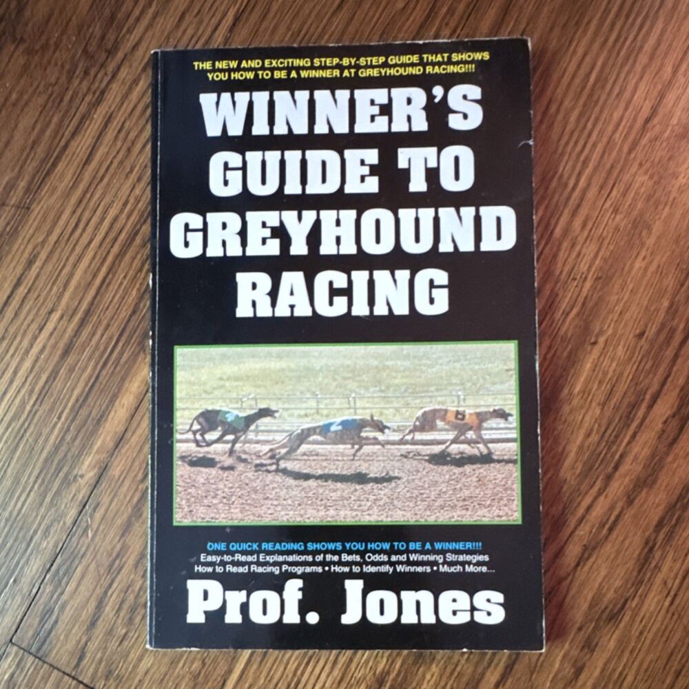 Winner's Guide to Greyhound Racing by Prof. Jones Paperback Gambling Cardoza